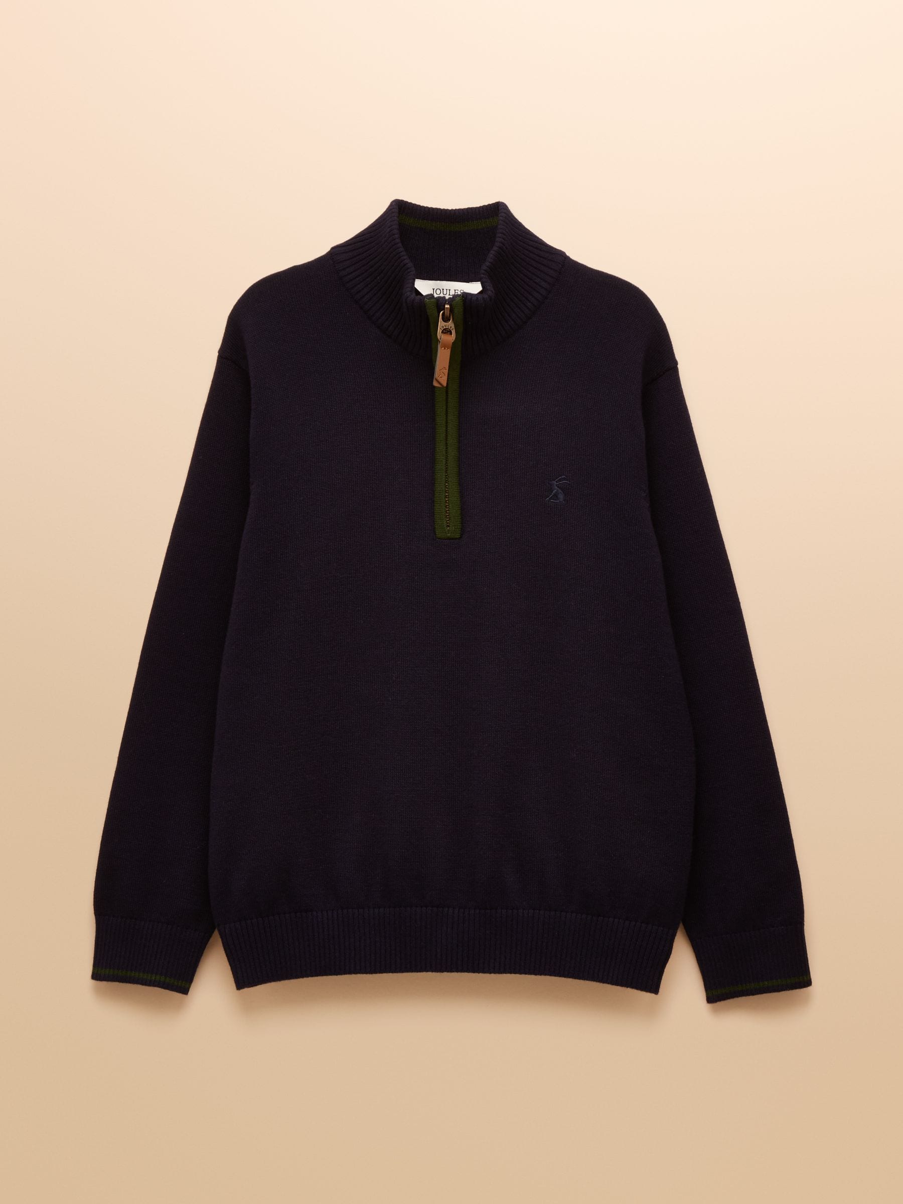 Joules Boys' Hillside Knit Quarter Zip Jumper