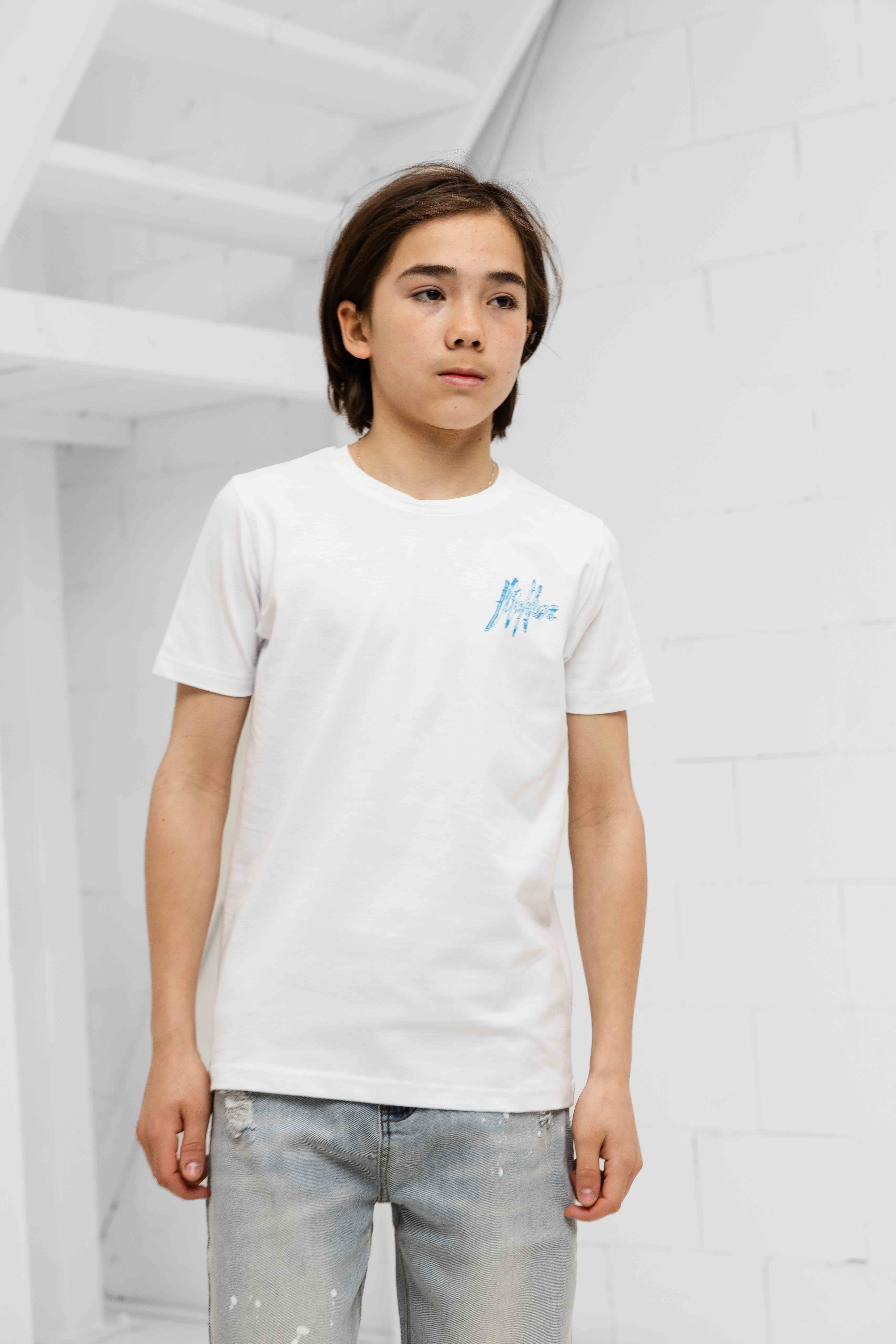 Malelions 3D Wave T-Shirt Kids Wit