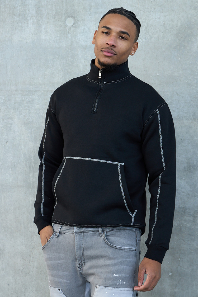 Sweat molletonné noir