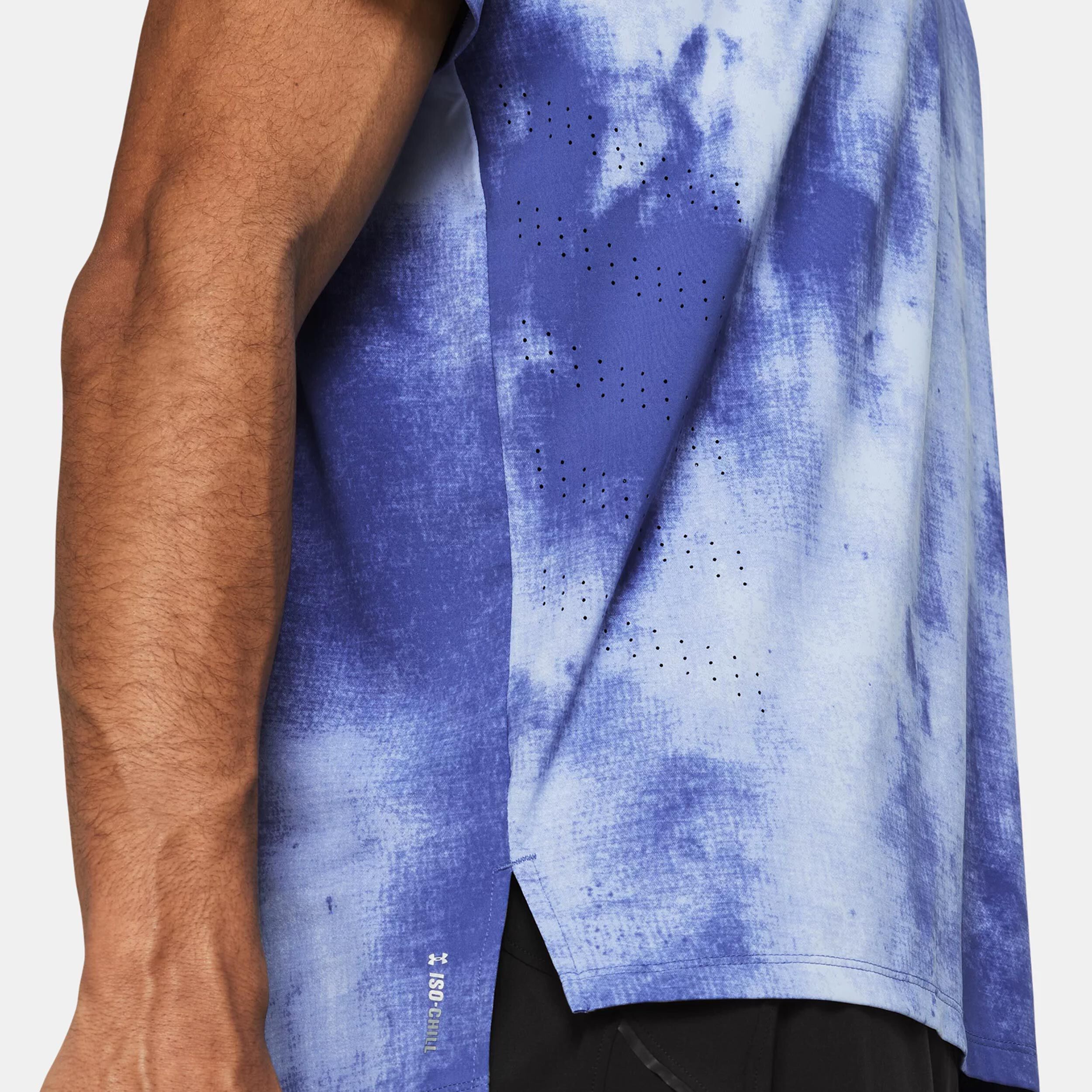 Under Armour Laser Wash Maillot De Course Hommes - Violet