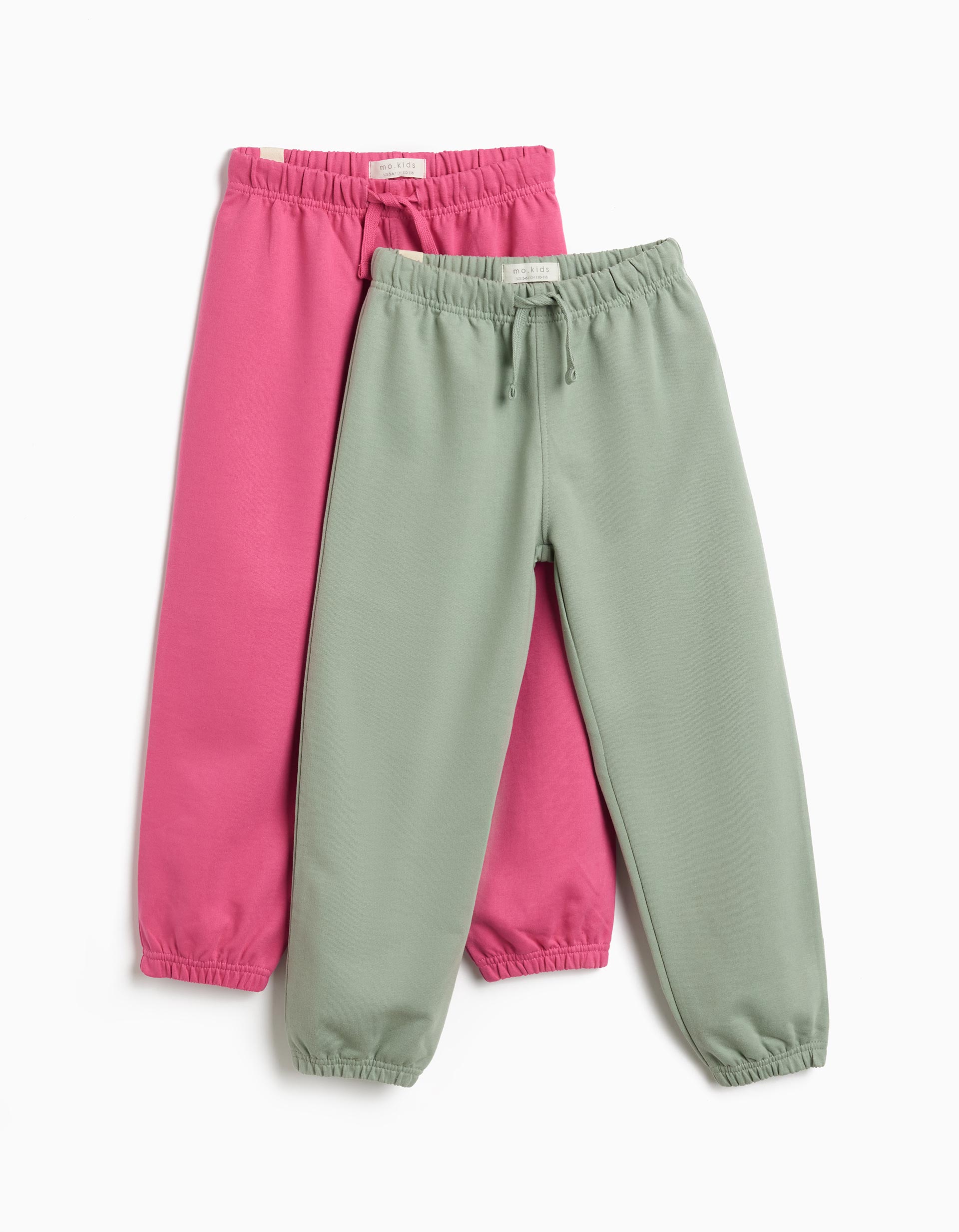 Pack 2 Calças de Felpa, Menina, Rosa Escuro