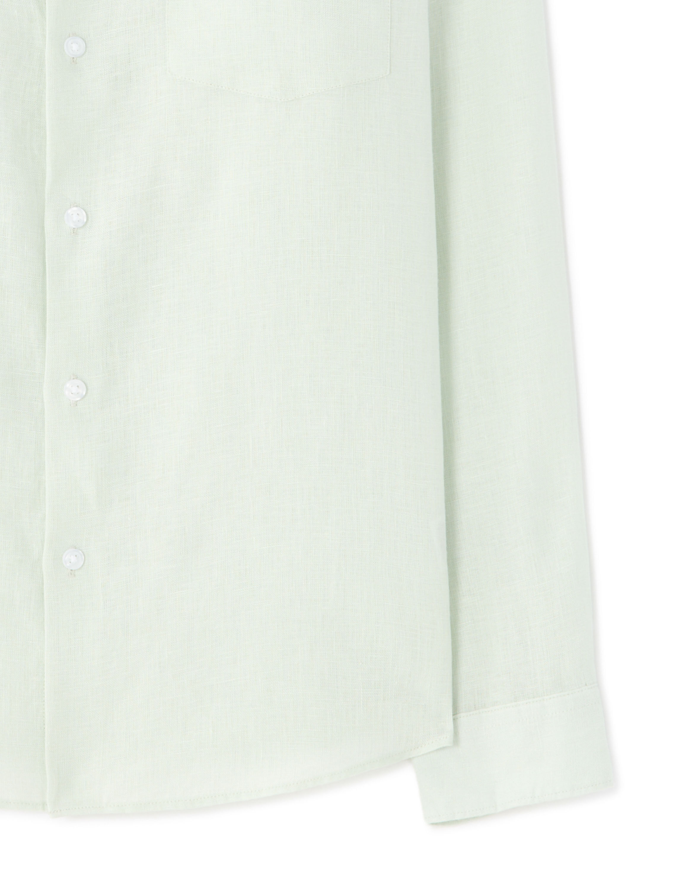 Chemise regular 100% lin - vert clair