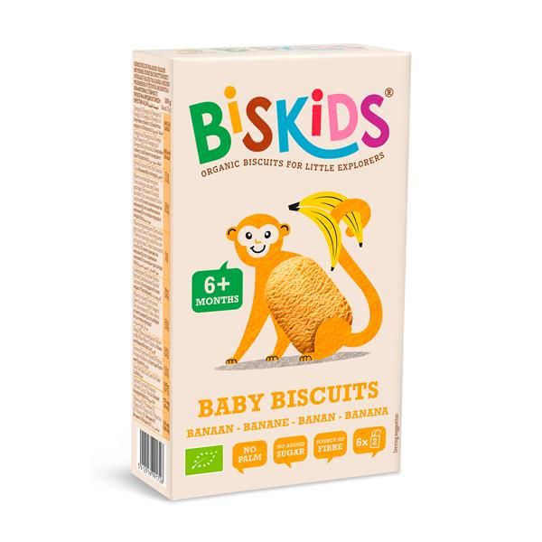 Biscoitos Trigo Integral Com Banana Bio  6M