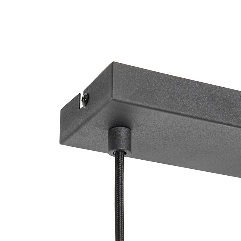 Moderne hanglamp zwart 3-lichts - Saffira