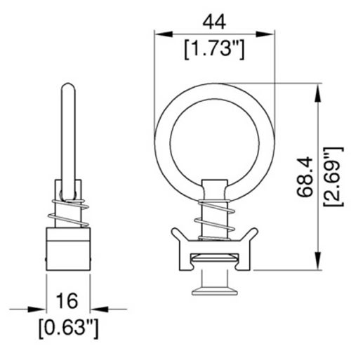 Penn Elcom vliegoog voor strip R1436/R1438