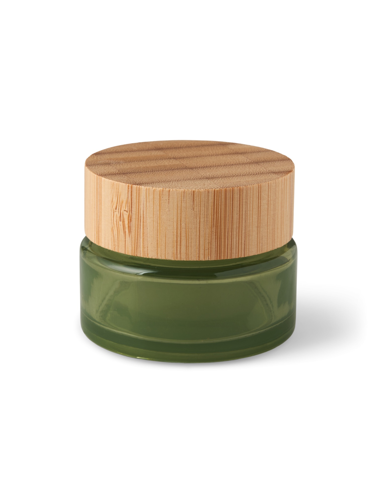 Beholder med låg | Glas/bambus/polypropylen. 50 ml. | Green