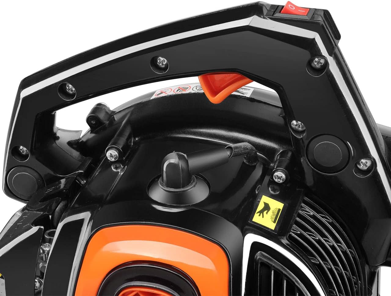 FUXTEC Profi Benzin Laubsauger FX-LBS126P – Laubbläser & Häcksler mit Blasrohr – Saugrohr & 60L Fangsack – Anti-Vibrations-Funktion – Blasgeschwindigkeit 62,7 m/s