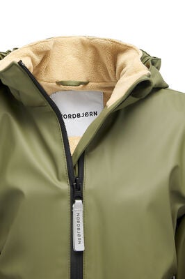 Nordbjørn Marstrand Fôret Regnjakke, Olive Green