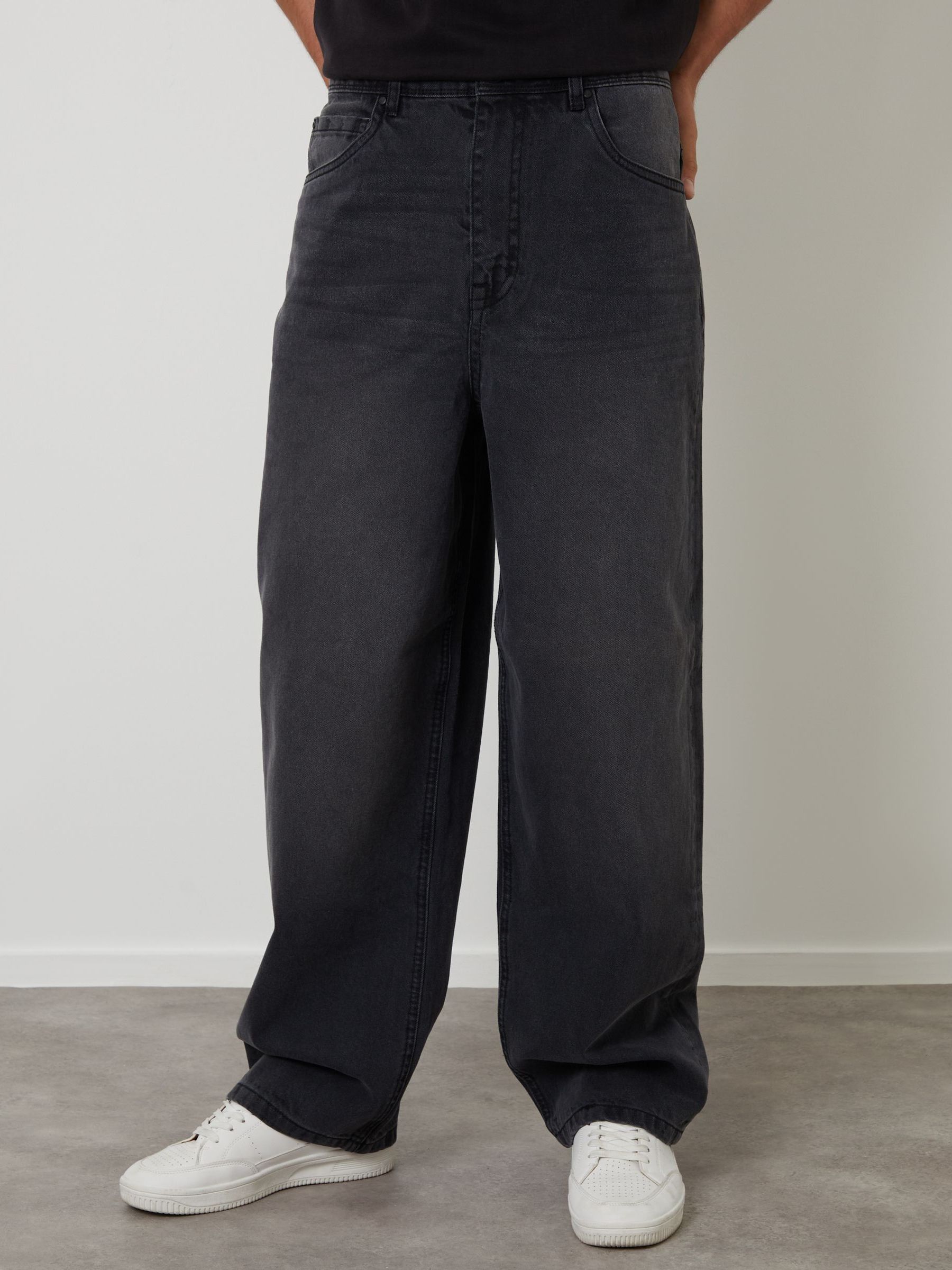 Grijs - Threadbare Baggy Fit Jeans