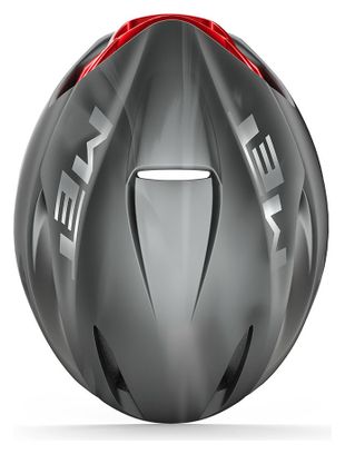 Casque Route MET Manta Mips Mat Gris/Rouge