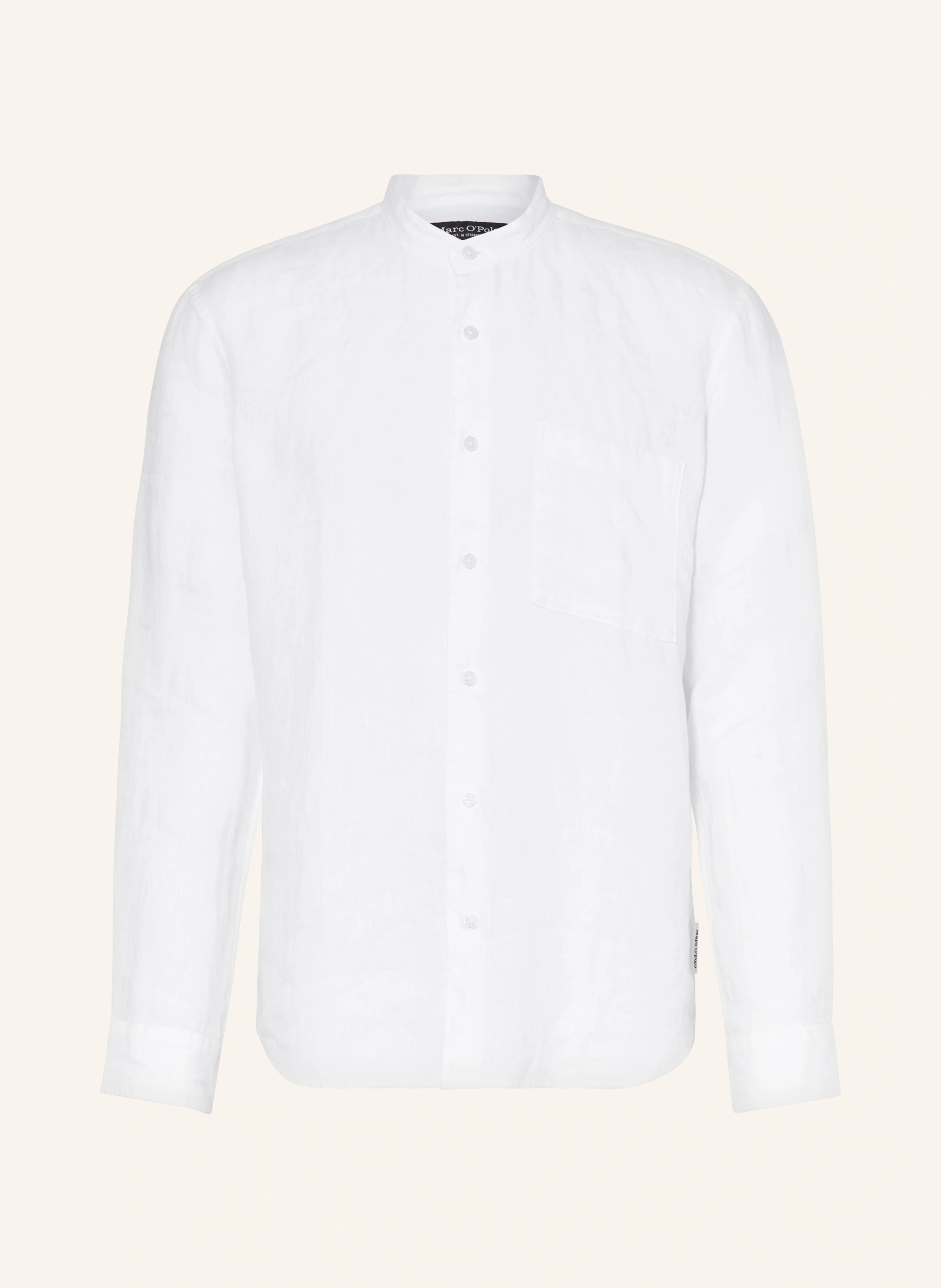 Marc O'Polo Leinenhemd Regular Fit mit Stehkragen