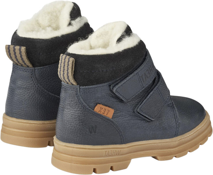 Wheat Dry Velcro Tex Støvle Blå
