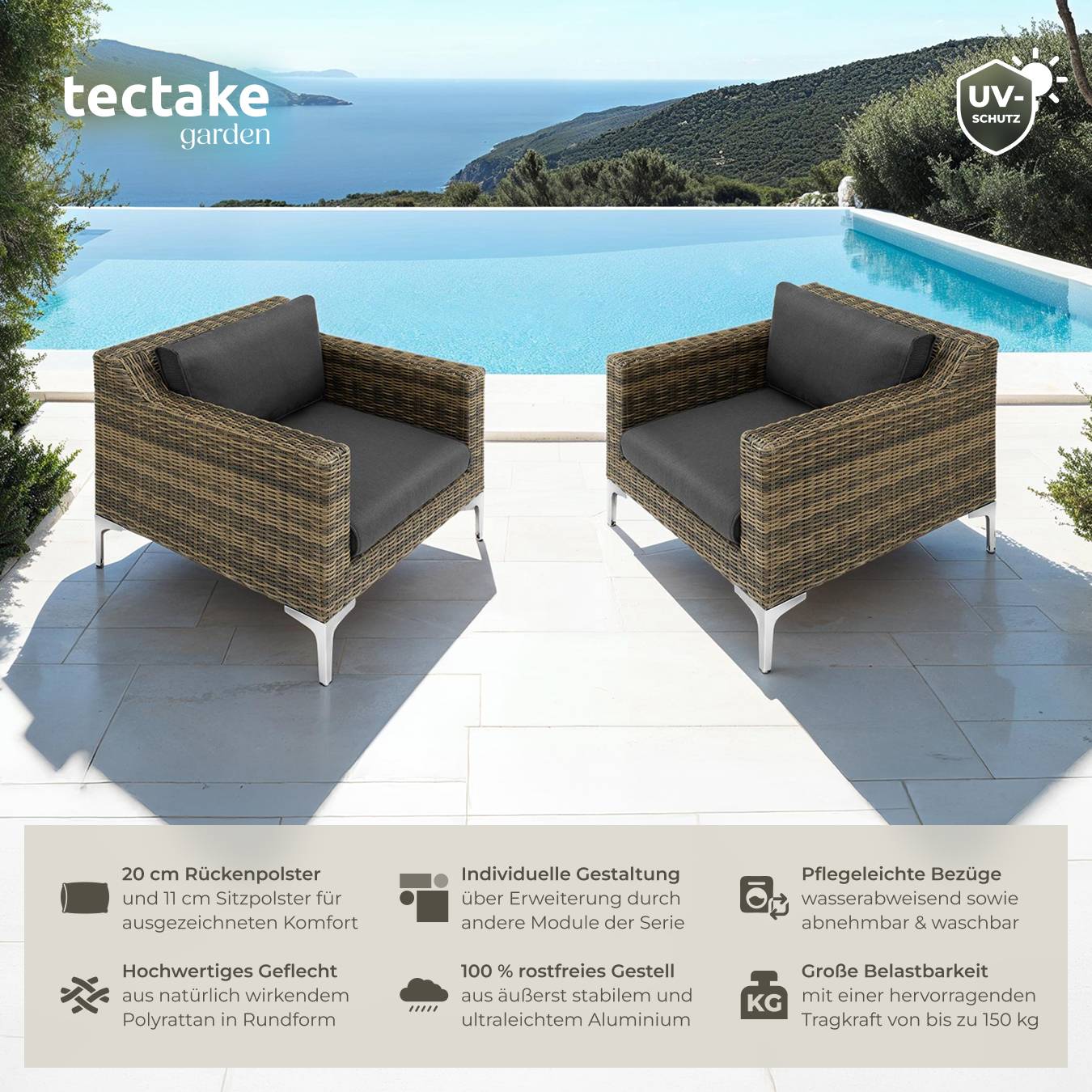 Modulares Rattanset Villanova