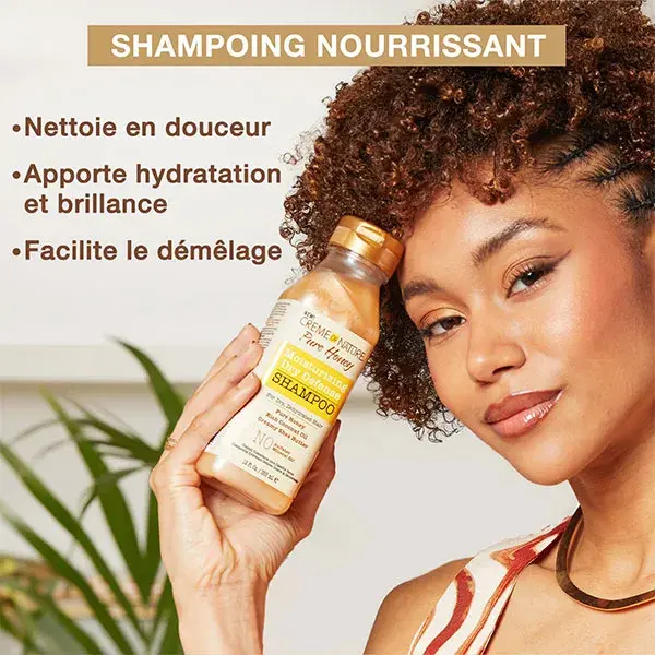 Creme of Nature, Mel Puro, Shampoo Nutritivo, Brilho, 355ml