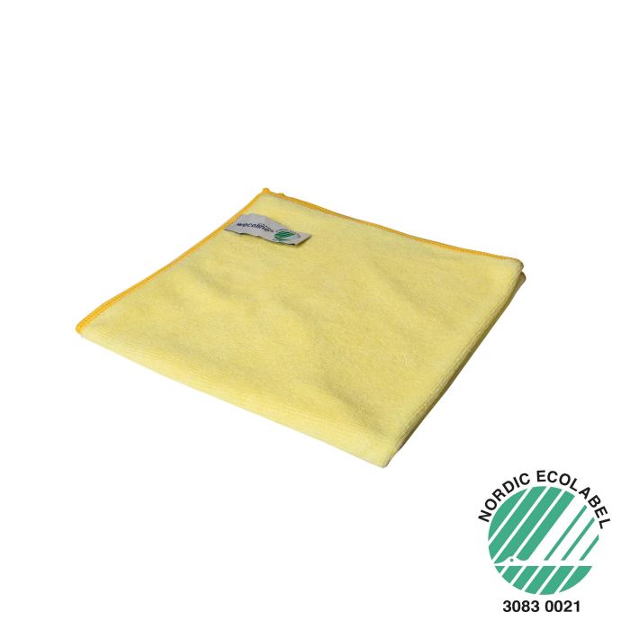 10st Wecoline Microvezeldoek gebreid, met vouwinstructie 40x40cm Geel 10 Stuks (4004188138643)