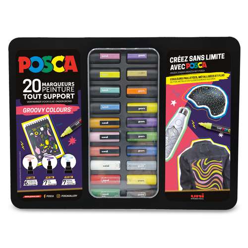 UNI POSCA Acrylmarker 20er-Sets