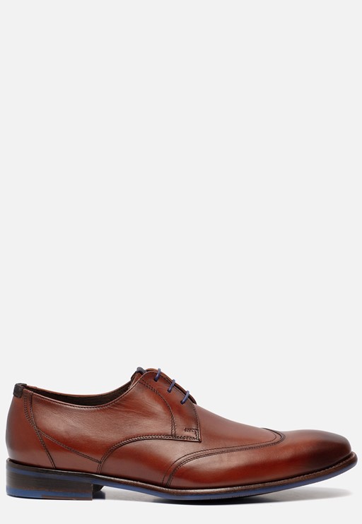 Floris van Bommel Veterschoenen cognac Leer 310305