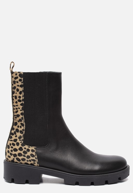 Muyters Chelsea boots zwart Leer 22701
