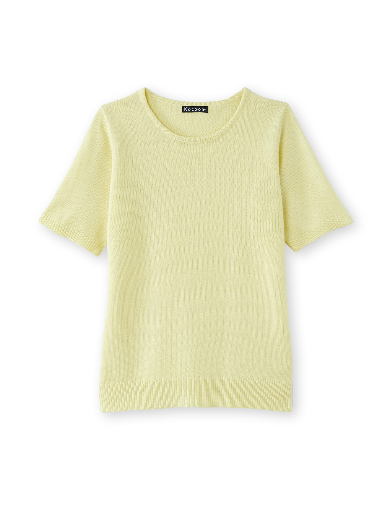 Pull manches courtes encolure ronde