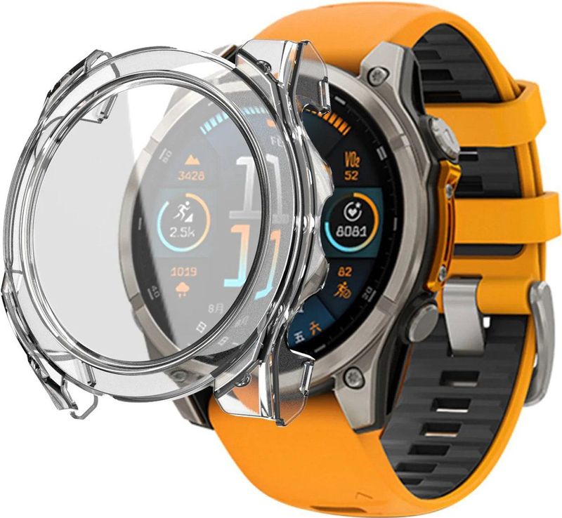 Garmin Fenix 8 - 47mm hard case met glas (transparant)