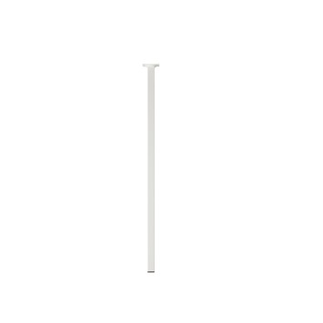 Duraline tafelpoot vierkant wit 2,5x2,5x75 cm