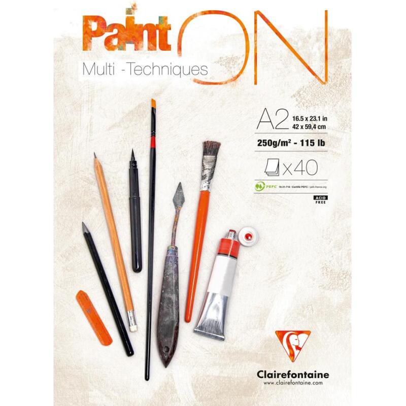 Paint'ON bloc collé 40F A2 250g