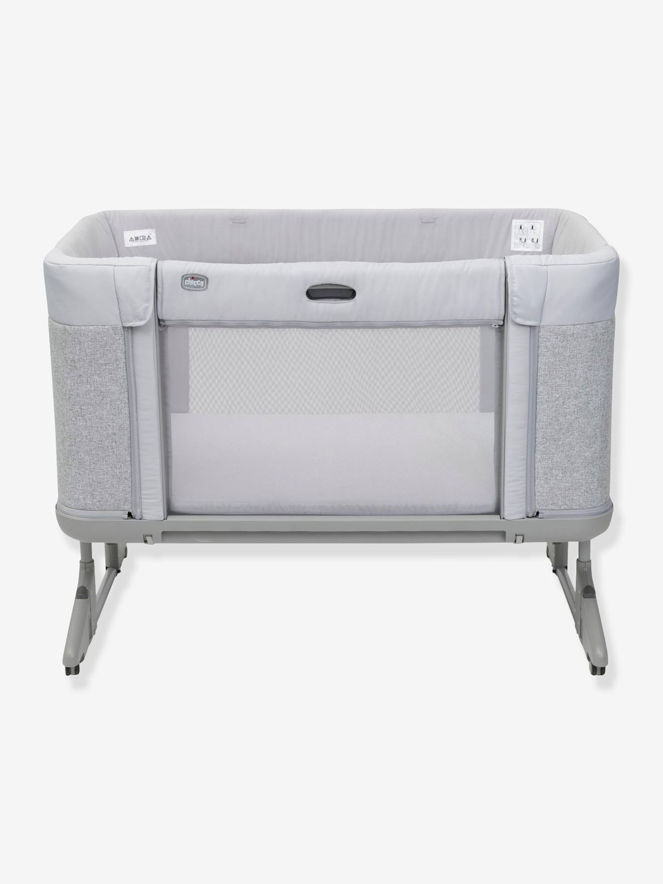 Berço conversível Chicco Next2Me Forever para dormir junto com a família, cinza