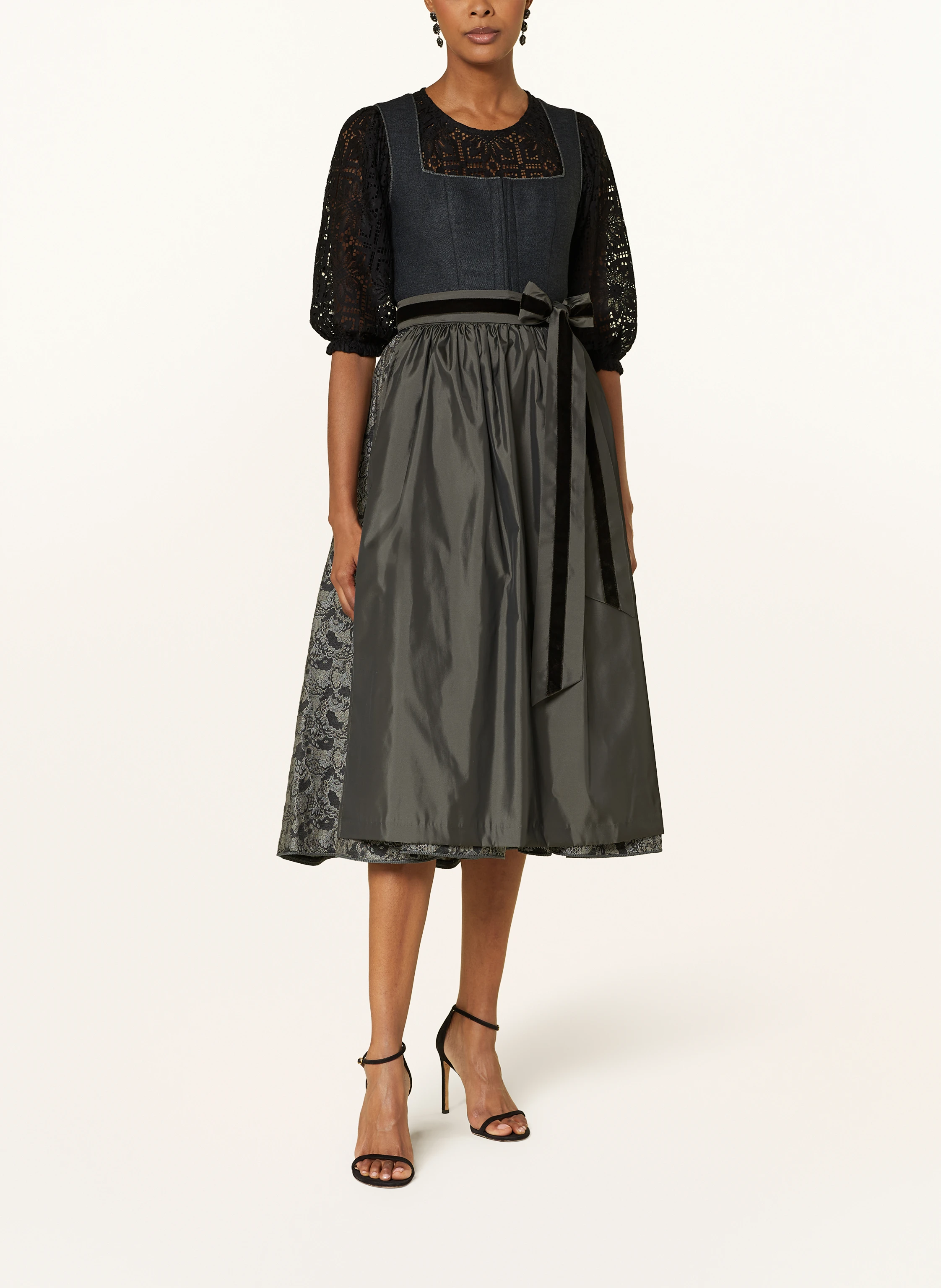 KINGA MATHE Dirndlbluse KINGA aus Spitze mit 3/4-Arm