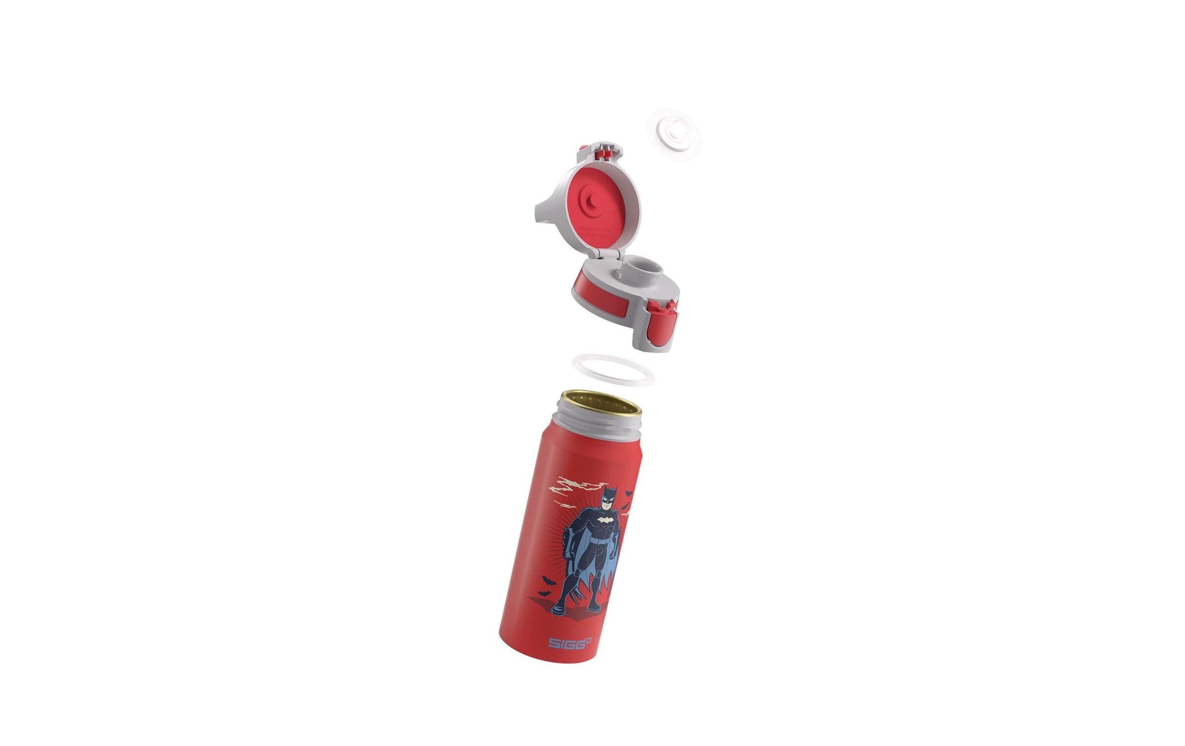 Trinkflasche WMB ONE Batman Standing 600 mlRecycelbare Aluminium-Trinkflasche für Kinder