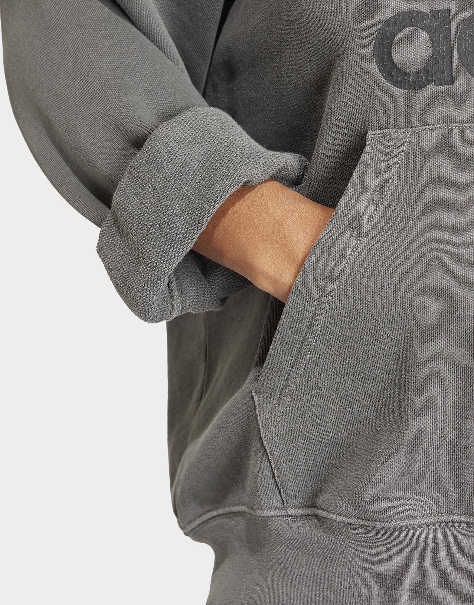 adidas Originals Sweat-shirt à capuche Trèfle délavé