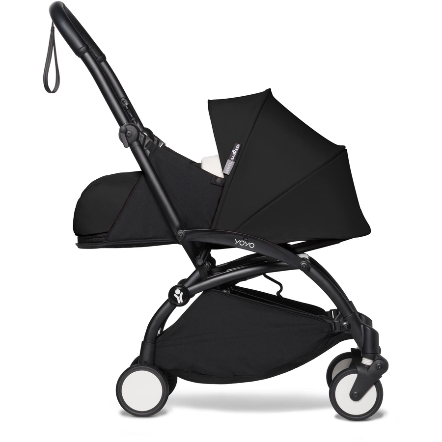 BABYZEN Kinderwagen YOYO2 0+ Black mit Neugeborenenaufsatz Black