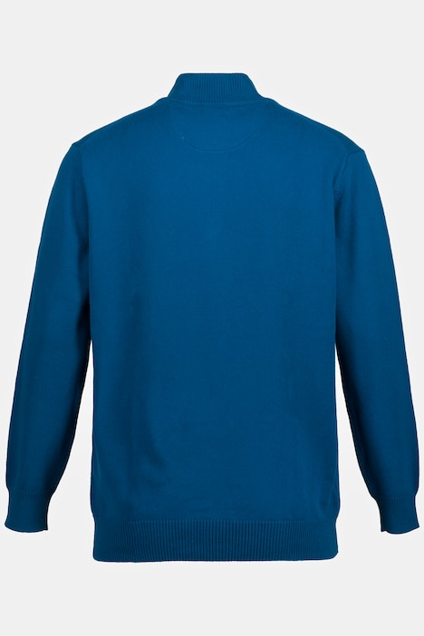 JP 1880 Stricktroyer, Stehkragen, Zipper, Langarm, bis 7 XL