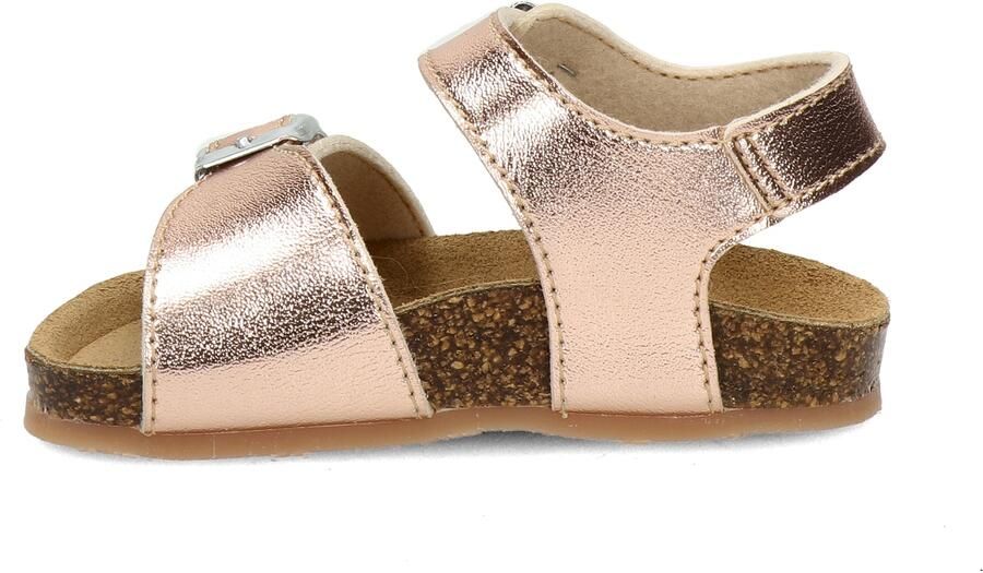 Kipling Easy 4 leren sandalen roségoud