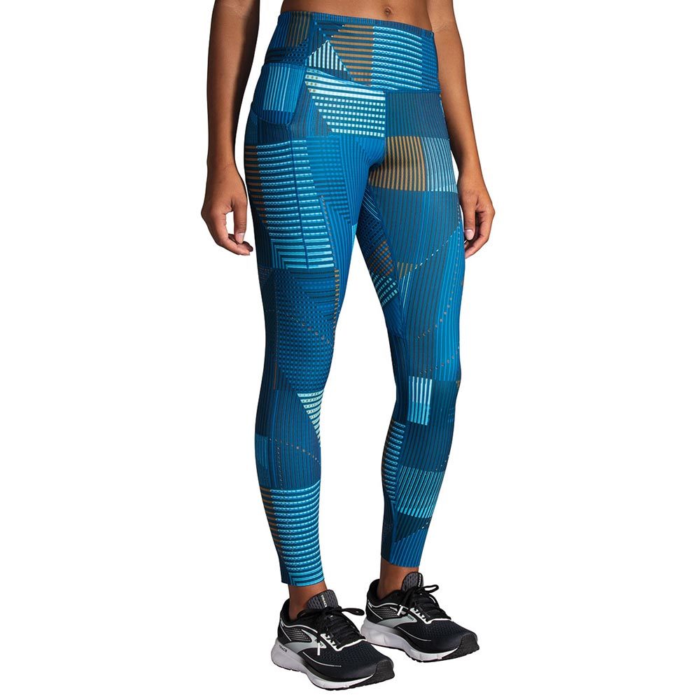 Brooks Method Hardloopbroek 7/8 Blauw/Grijs Dames