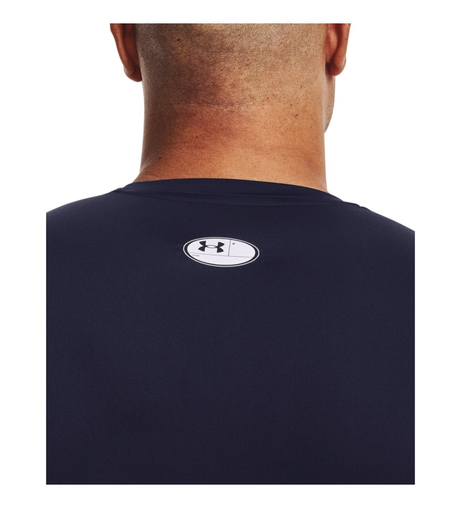 Camiseta de manga comprida Under Armour HeatGear Armour, azul marinho