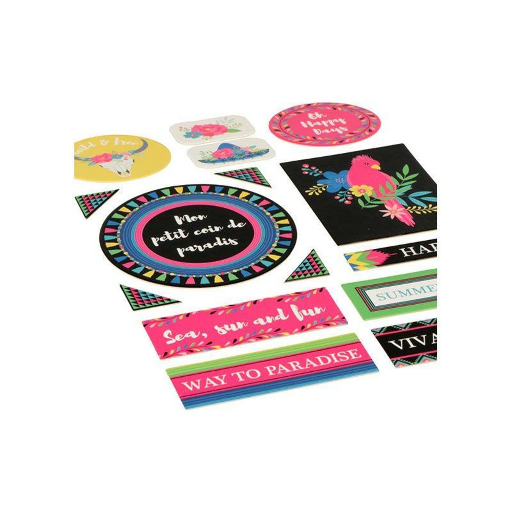 3 stickers cartonnés - viva la vida