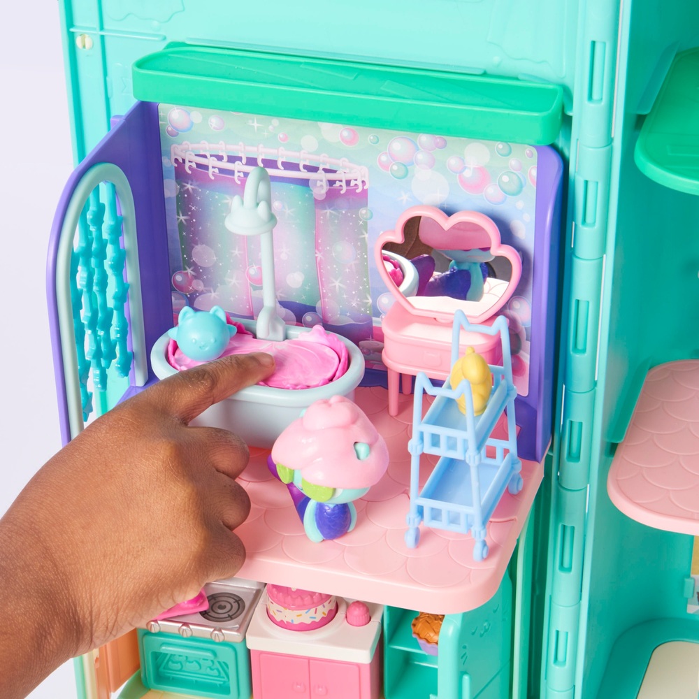 Gabbys Puppenhaus-Badezimmer mit Figur und Zubehör