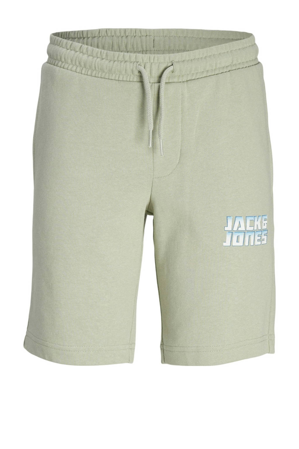 JACK & JONES sweatshort JPSTKAPPER met logo saliegroen
