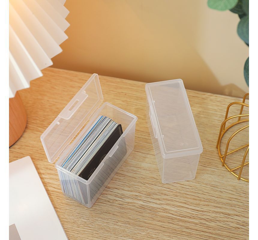 Sabam - Transparante plastic kaartopbergdoos / set