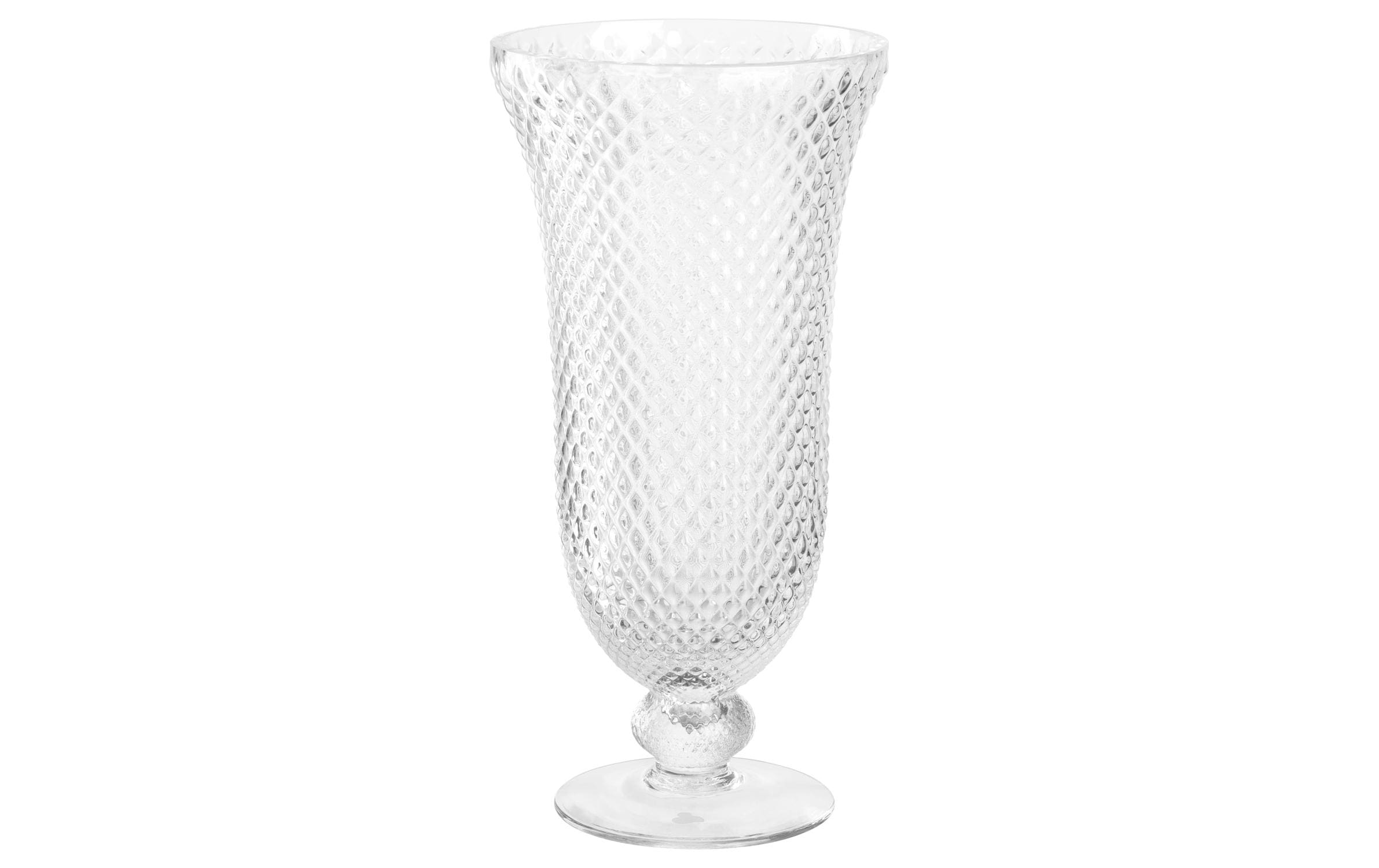 Vase Poesia 35 cm, TransparentVase mit Fuss