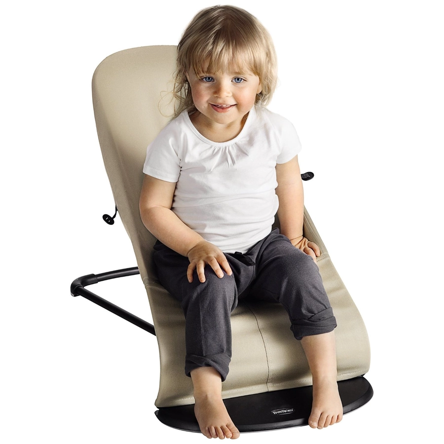 BABYBJÖRN Babywippe Balance Soft Cotton SchwarzDunkelgrau