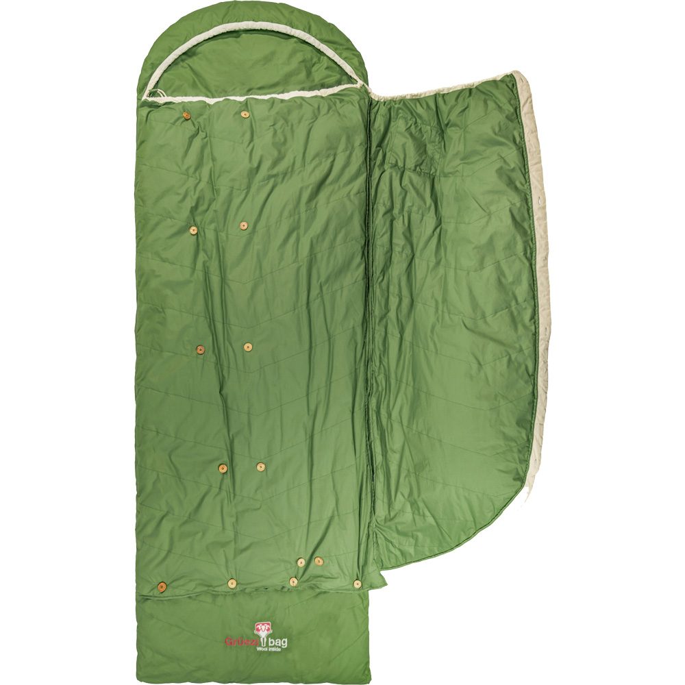 Grüezi Bag Biopod DownWool Nature Comfort Schlafsack basil green