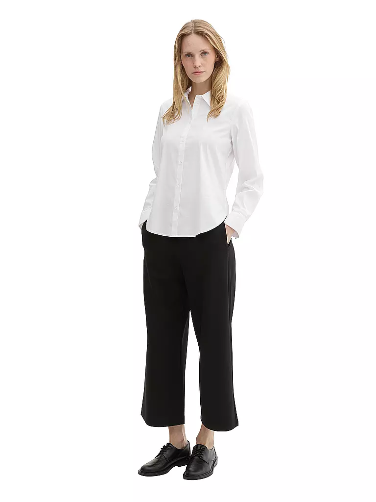 TOM TAILOR Hemdbluse Regular Fit weiss