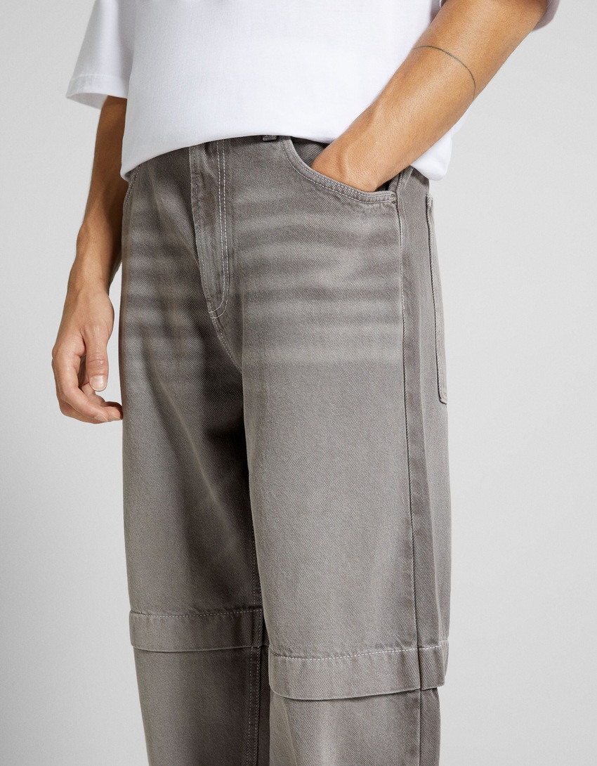 calças jeans largas
