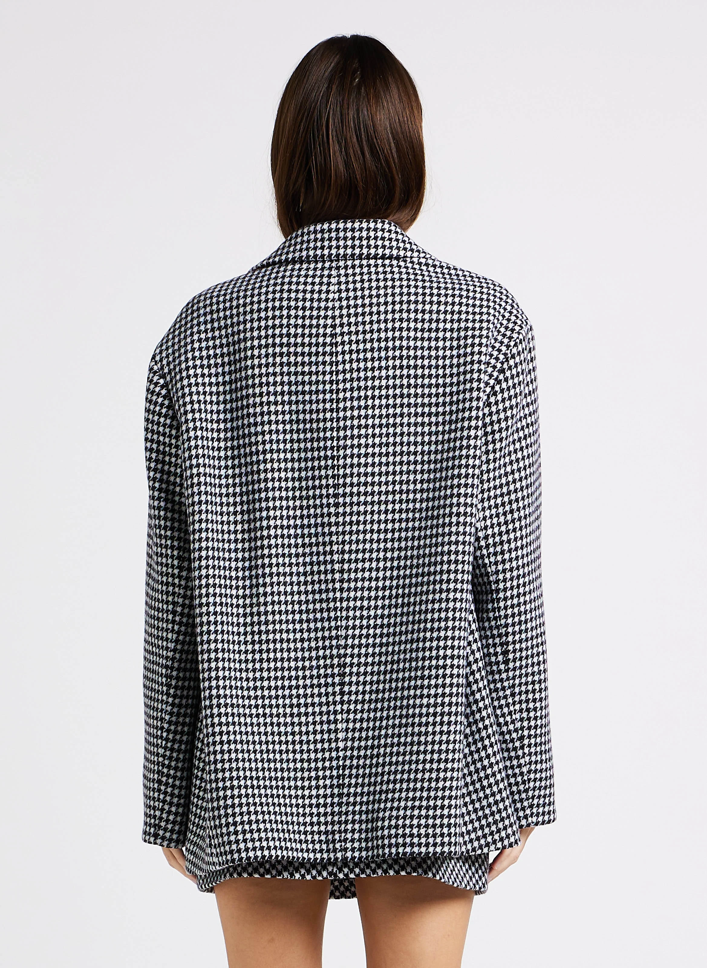 BROCHURE - Veste blazer à rayures en laine mélangée| Multicolore