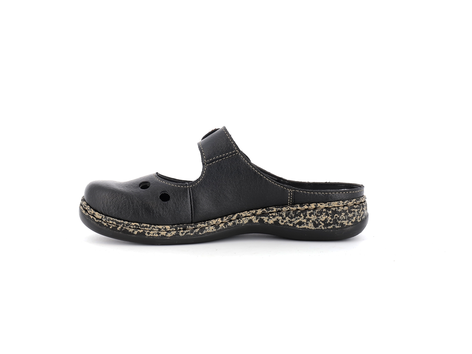 Rieker-46381 Synthétique Noir