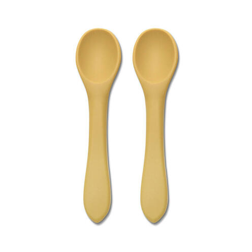 Lot de 2 cuillères en silicone JAUNE - LORELLI