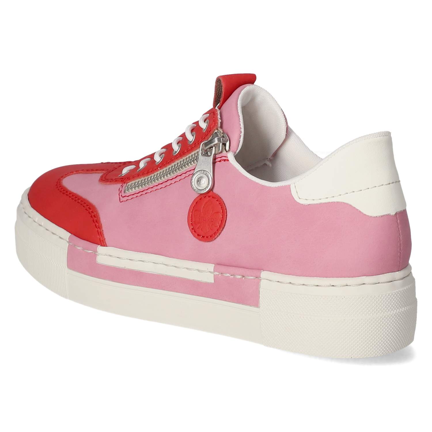 Rieker Low Sneaker - rot kombi