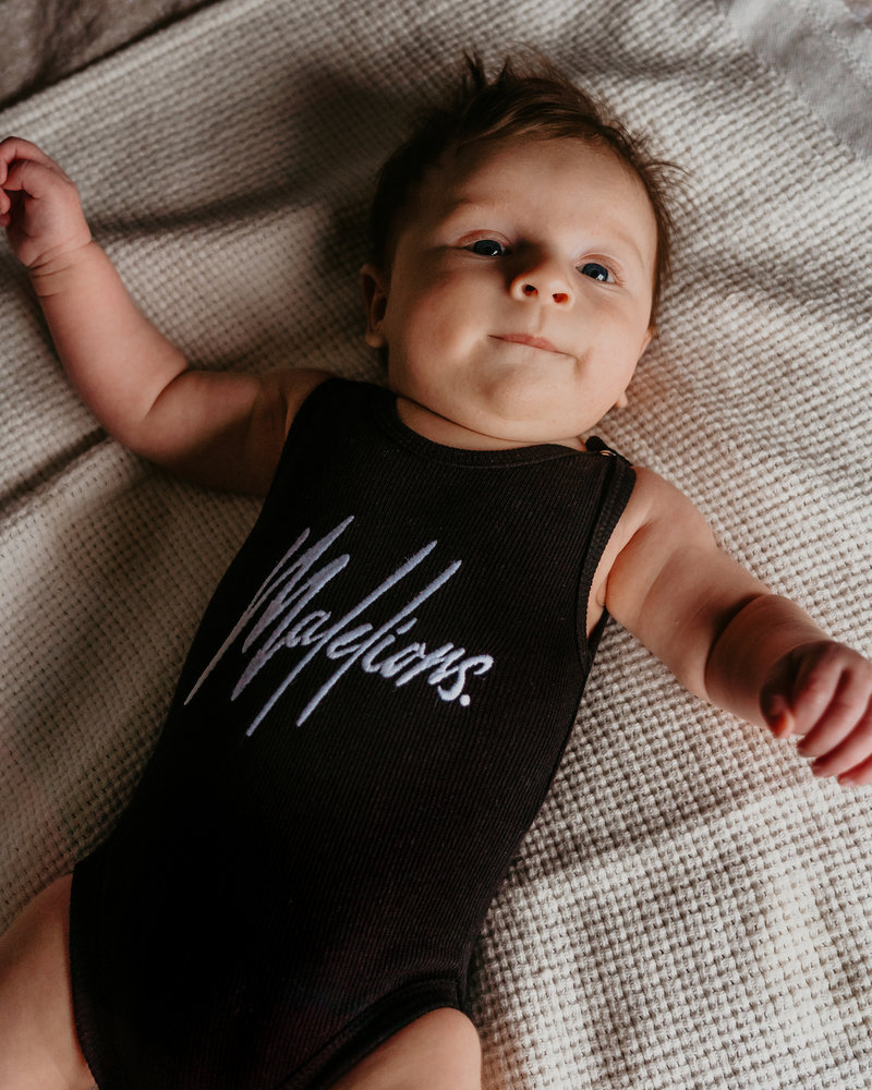 Malelions Baby Bodysuit Zwart