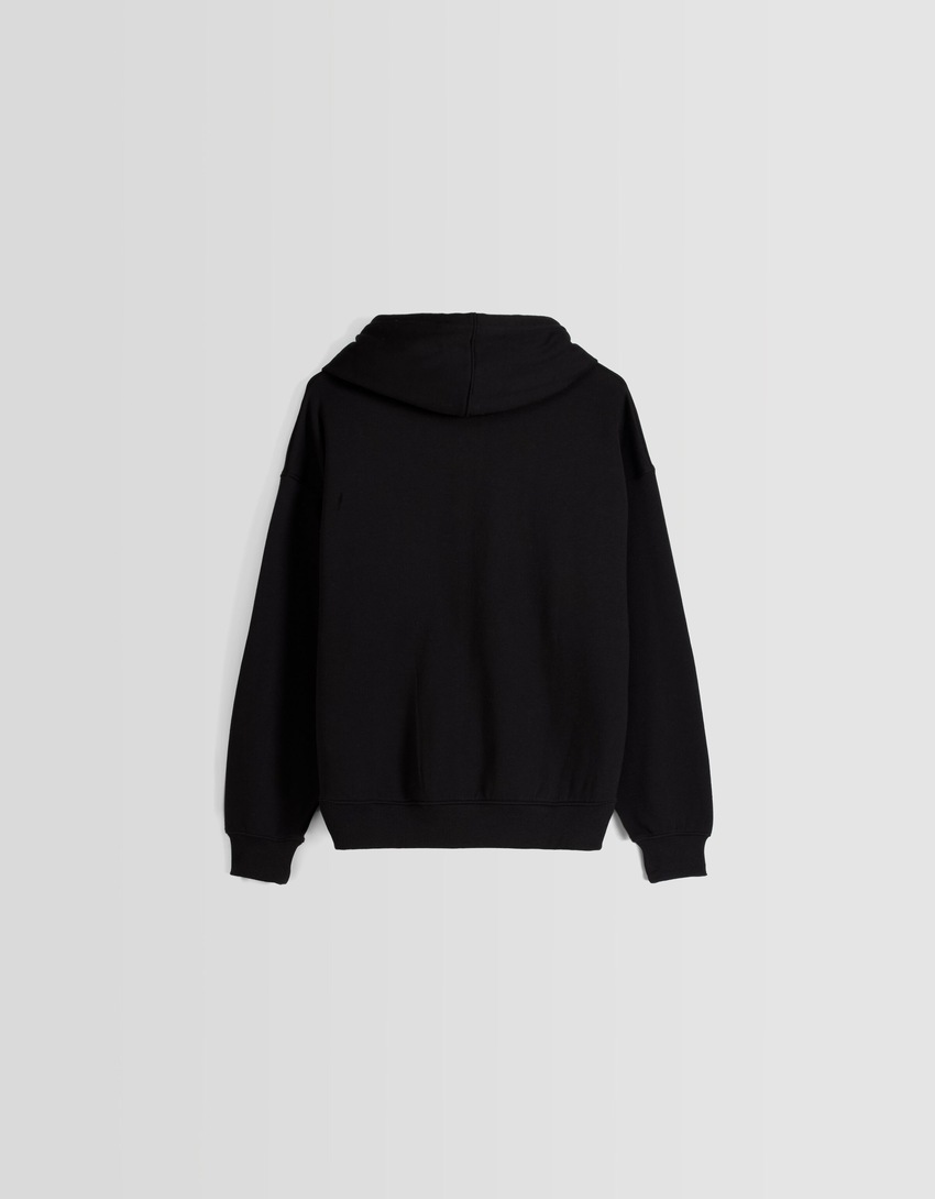 Moletom com zíper oversized